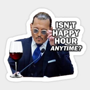 Johnny Depp Happy Hour Sticker